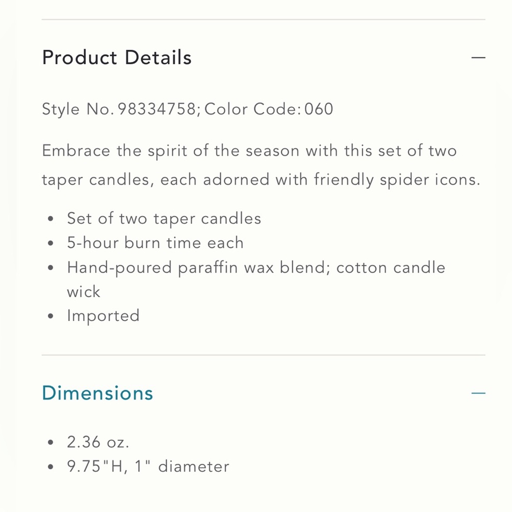 Anthropologie Mystic Icon Taper Candles  Red Gold Halloween Witchy Set Of 2 NWT - Picture 3 of 5